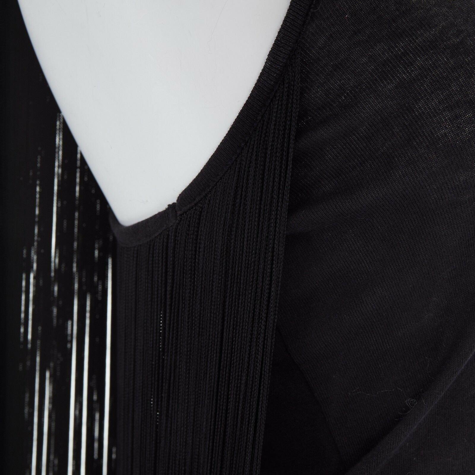 STELLA MCCARTNEY black ITinge back cotton silk blend sleeveless top IT38 XS 4