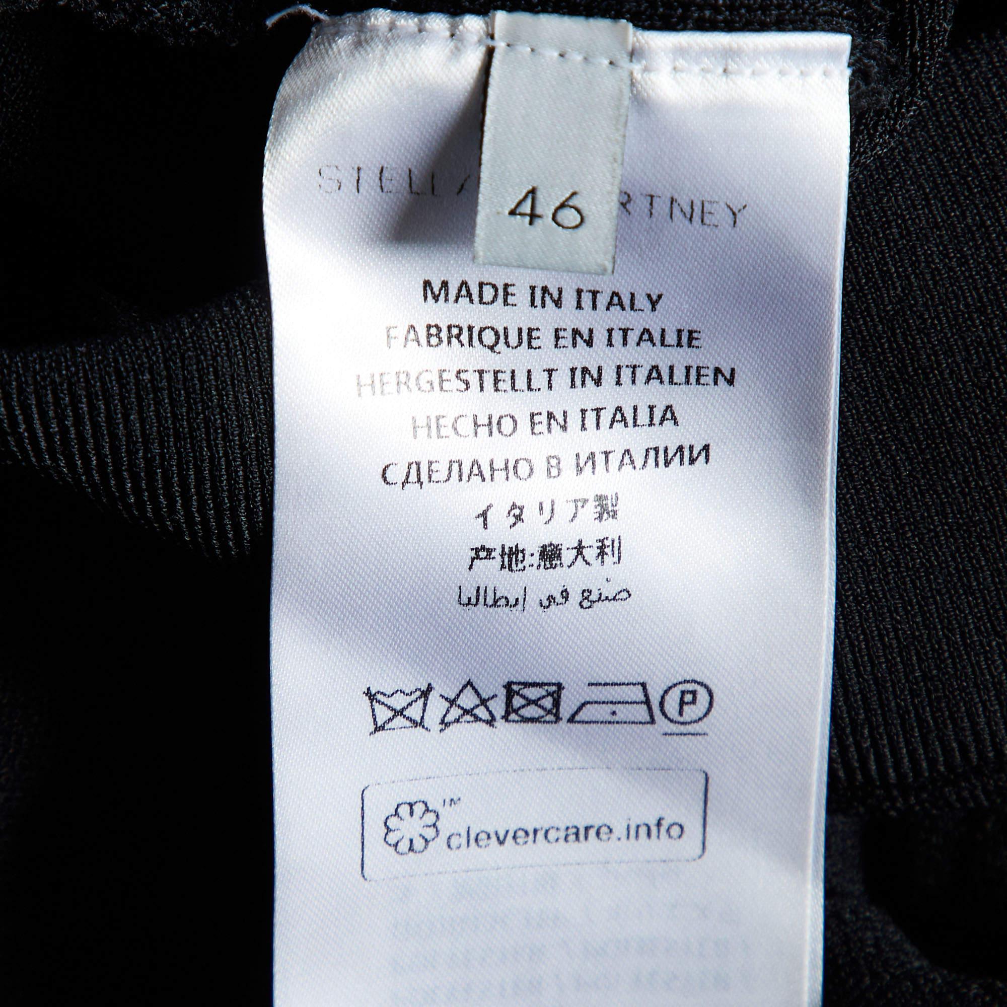 Stella McCartney Pantalon large en jersey noir L Pour femmes en vente