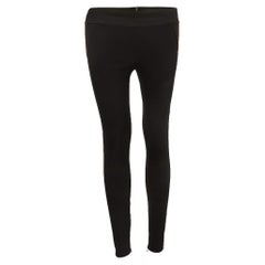 Stella McCartney Pantalon skinny en tricot noir XXS