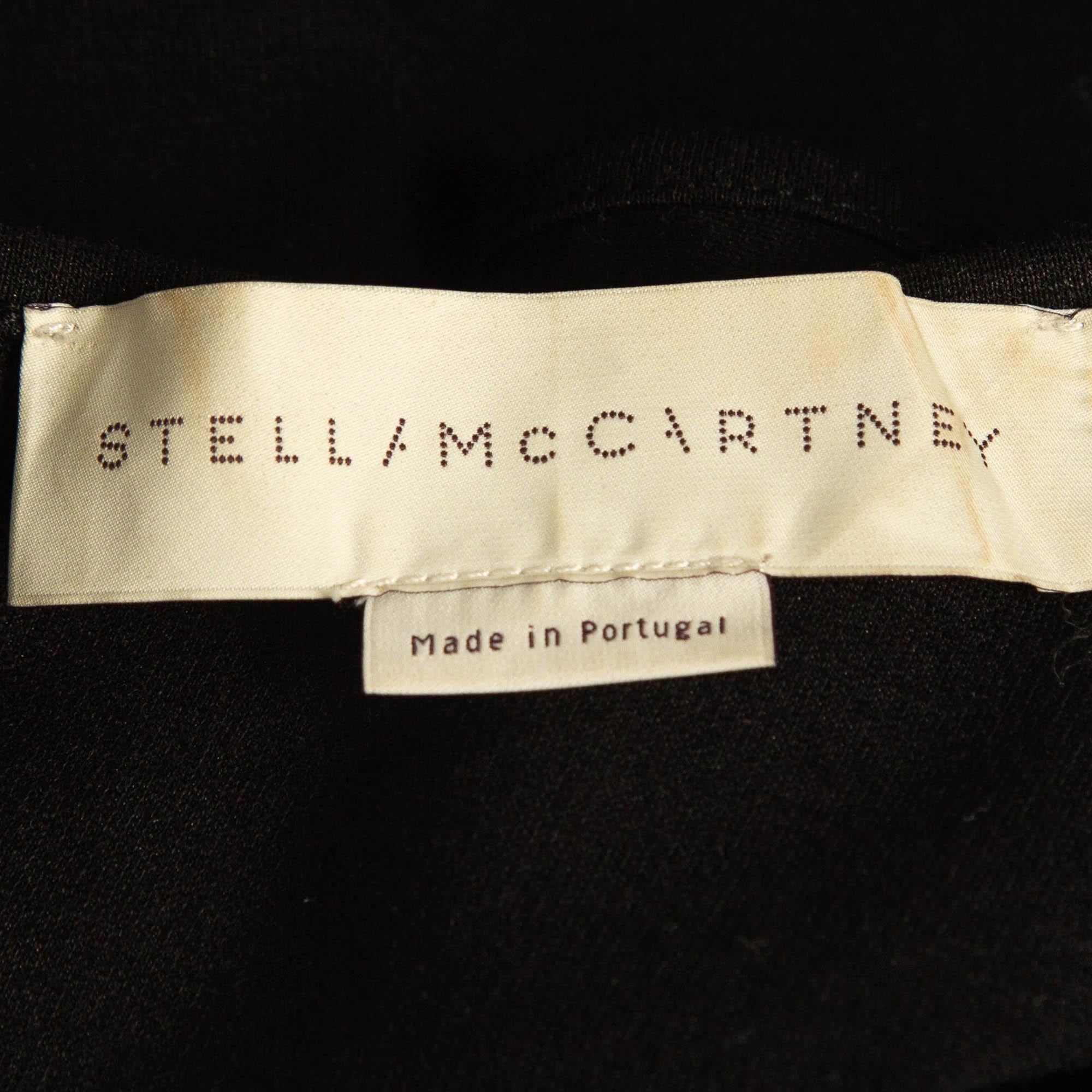 Stella McCartney Black Knit Sleeveless Round Neck Top M For Sale 1