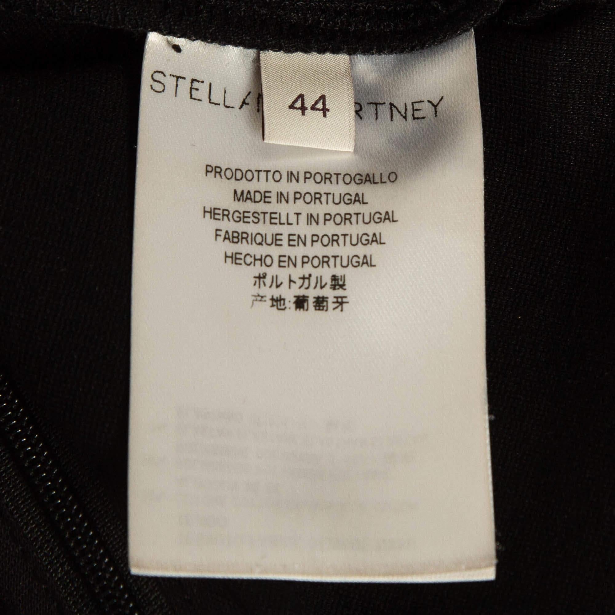 Stella McCartney Black Knit Sleeveless Round Neck Top M For Sale 3