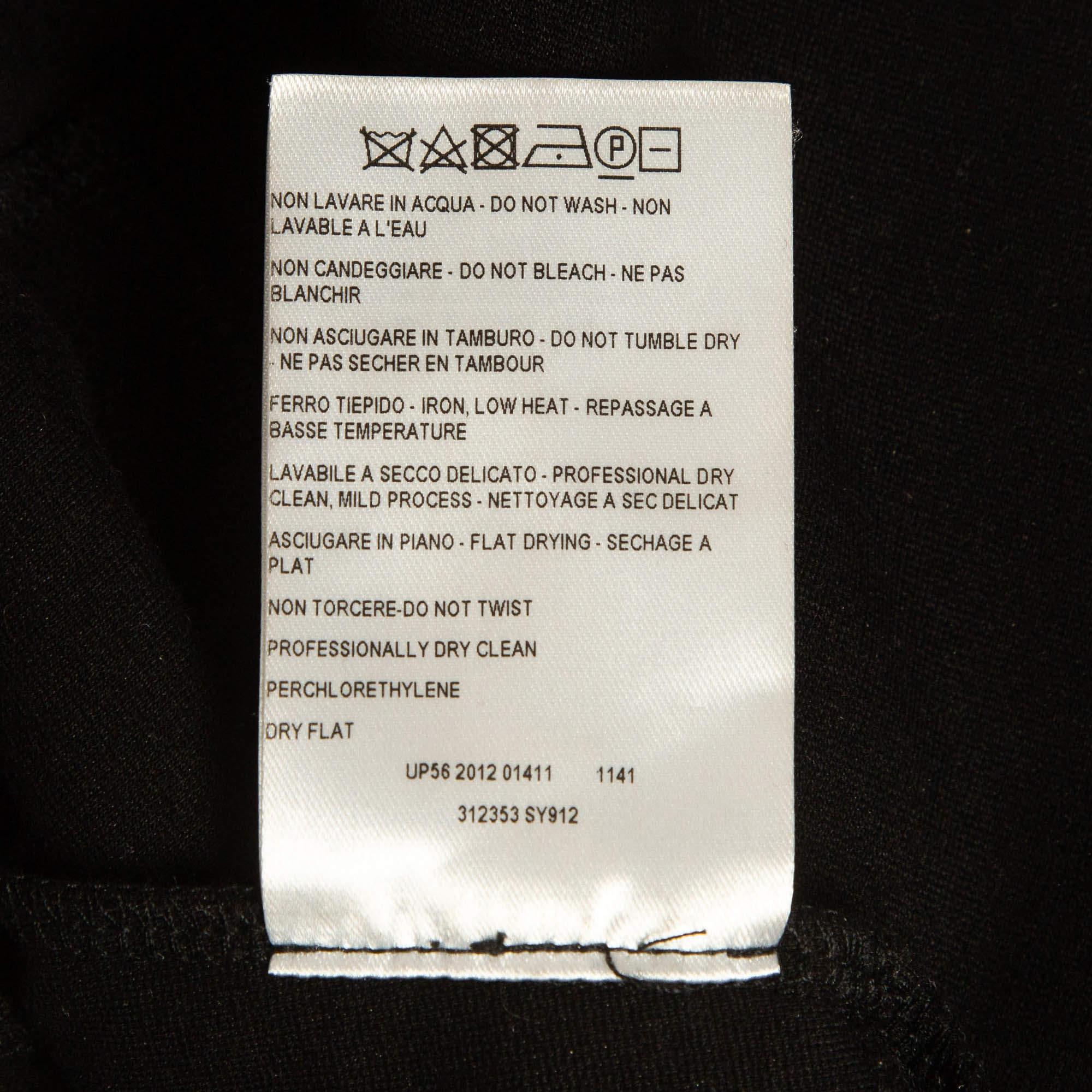 Stella McCartney Black Knit Sleeveless Round Neck Top M For Sale 4