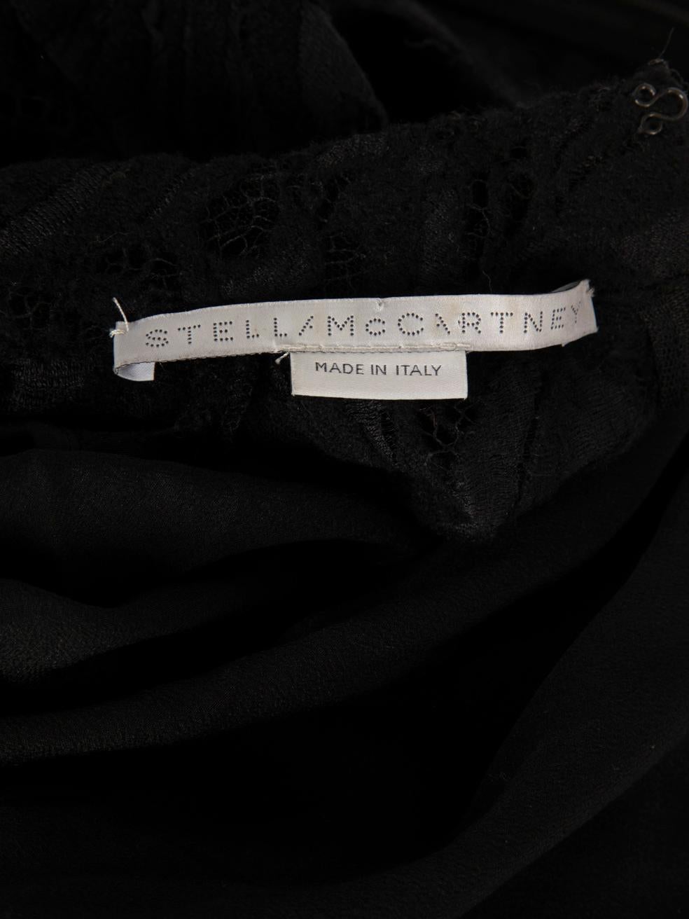 Stella McCartney Blusa negra de encaje con cuentas Talla M en Bueno estado para la venta en London, GB