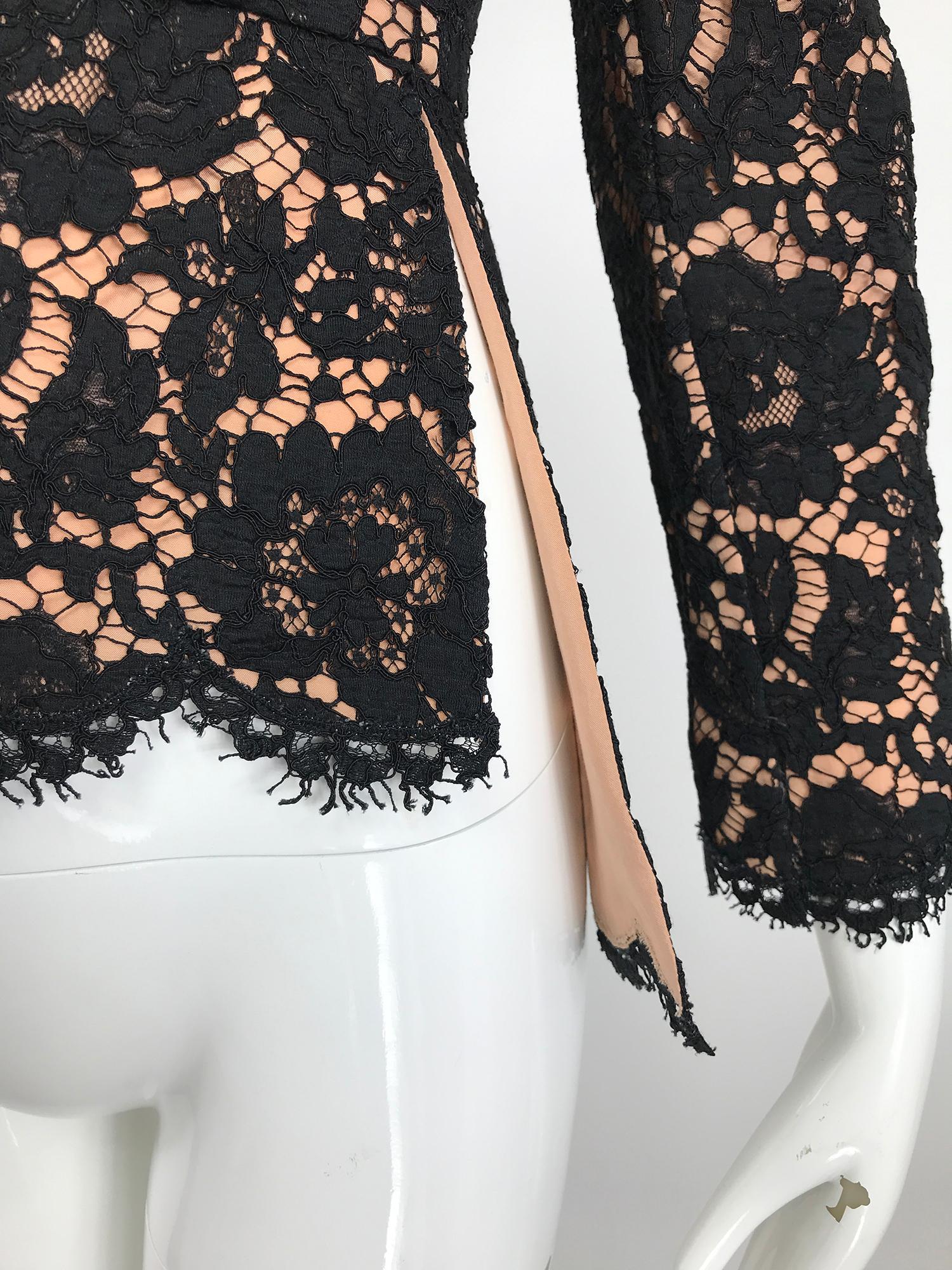 Stella McCartney Black Lace Jacket with Nude Lining Unworn with Tags 38 4