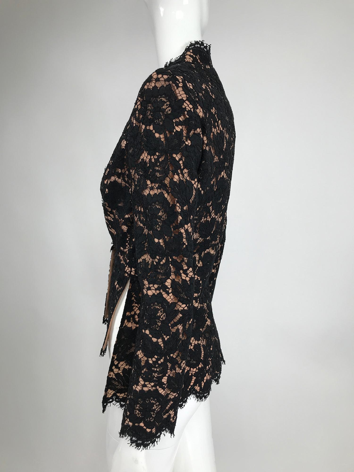 black lace blazer