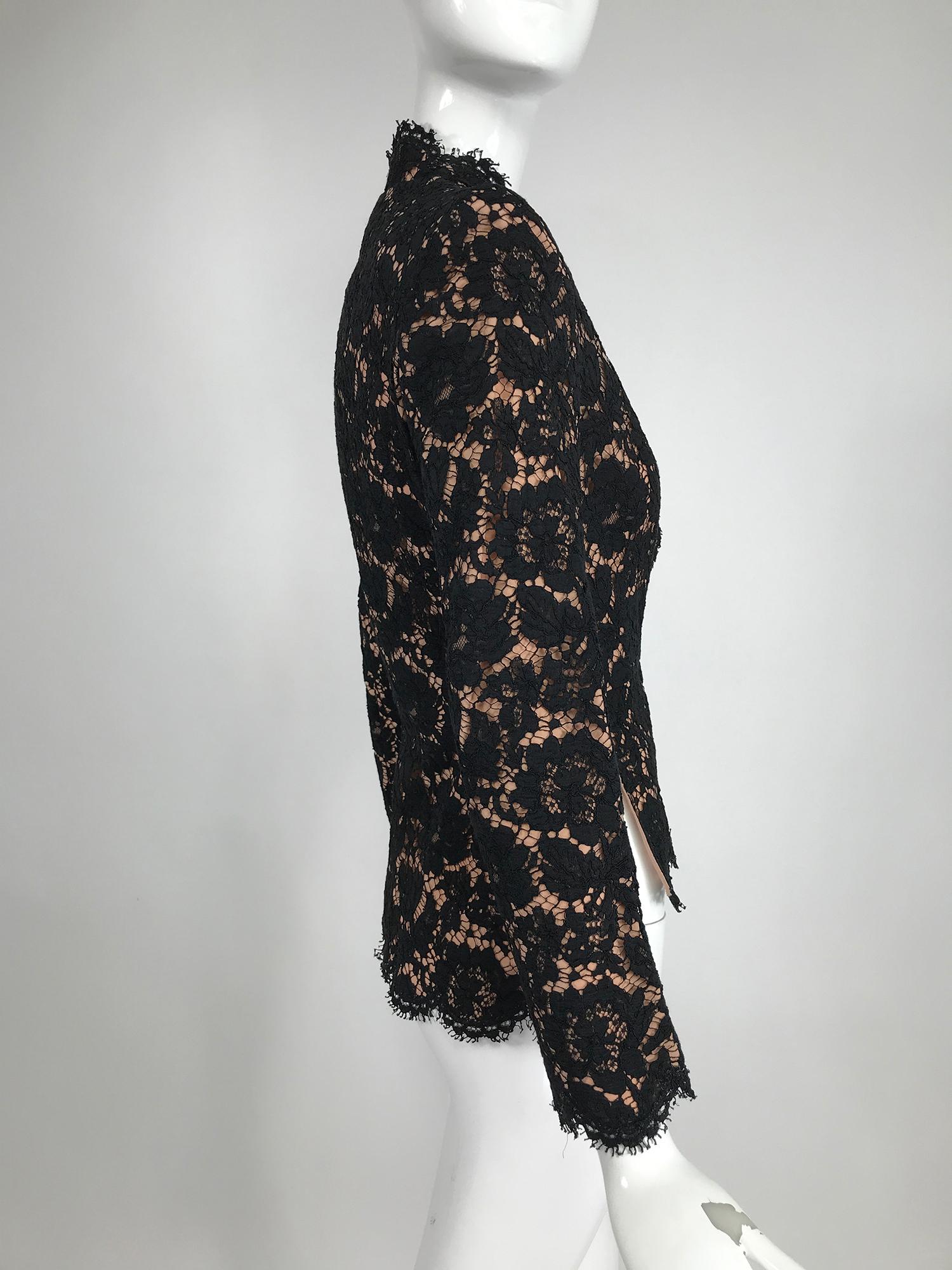 Stella McCartney Black Lace Jacket with Nude Lining Unworn with Tags 38 1