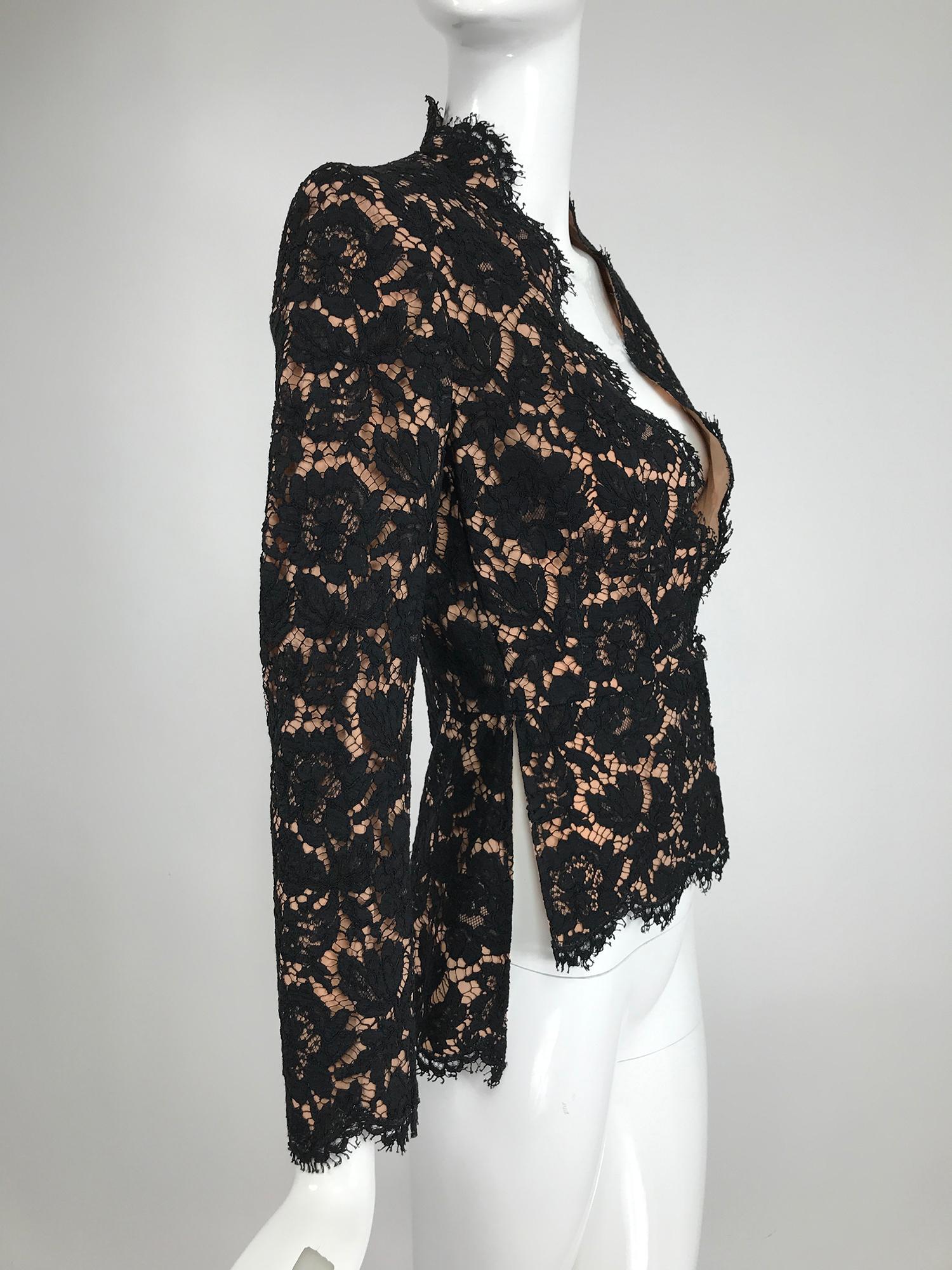 Stella McCartney Black Lace Jacket with Nude Lining Unworn with Tags 38 2