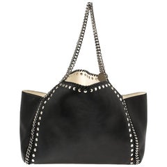 Stella McCartney Black Leather Falabella Tote Bag