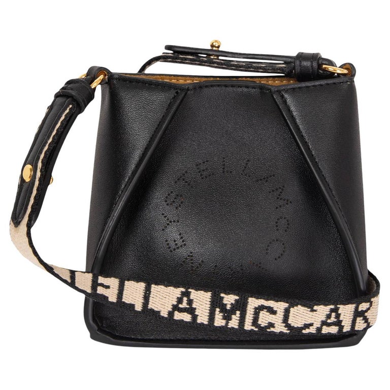 STELLA MCCARTNEY black leather LOGO MICRO Crossbody Bag at 1stDibs | stella  mccartney logo crossbody bag, stella mccartney crossbody, stella mcartney  crossbody