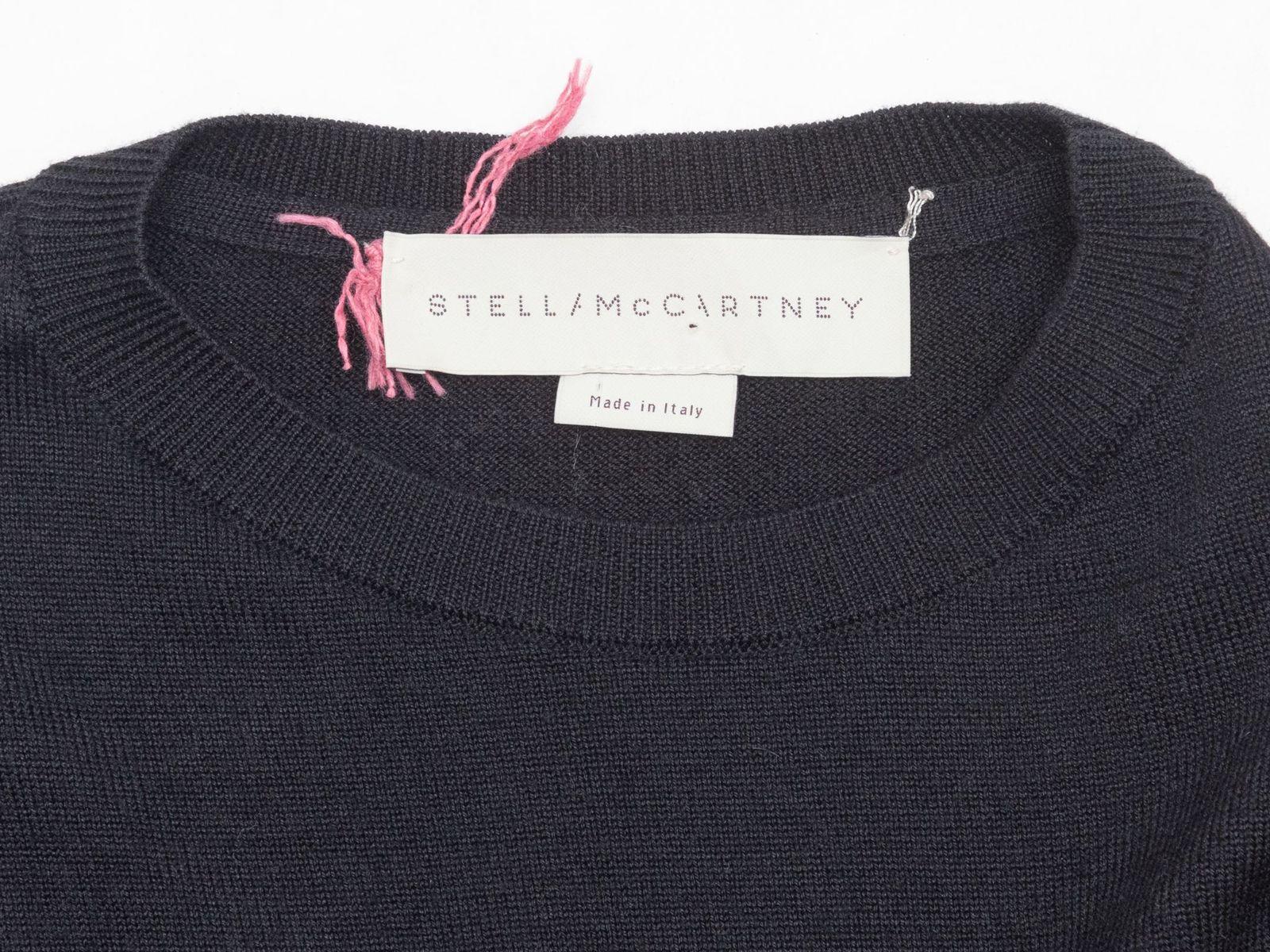 Stella McCartney Black & Multicolor Lipstick Motif Sweater 4