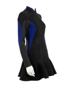 Stella McCartney Black Panelled Long Sleeve Dress Size L