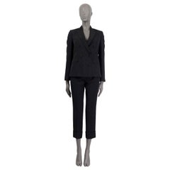STELLA MCCARTNEY black RAW SILK TUXEDO Blazer Jacket 38 S