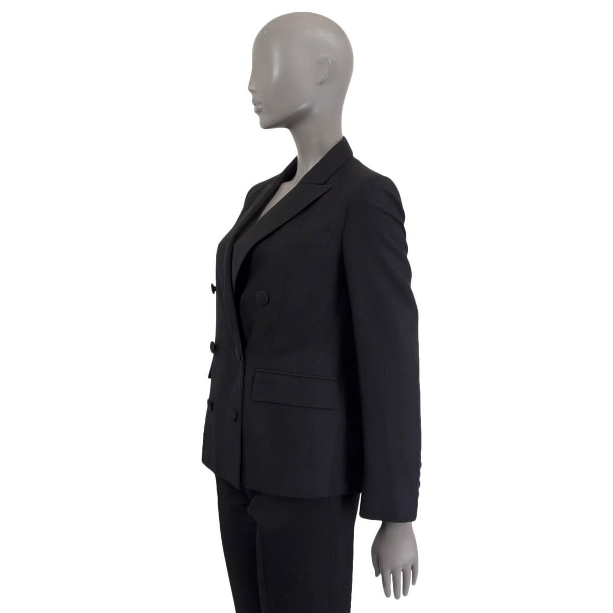 STELLA MCCARTNEY schwarzer RAW SILK TUXEDO Blazer Jacke 38 S im Zustand „Hervorragend“ im Angebot in Zürich, CH