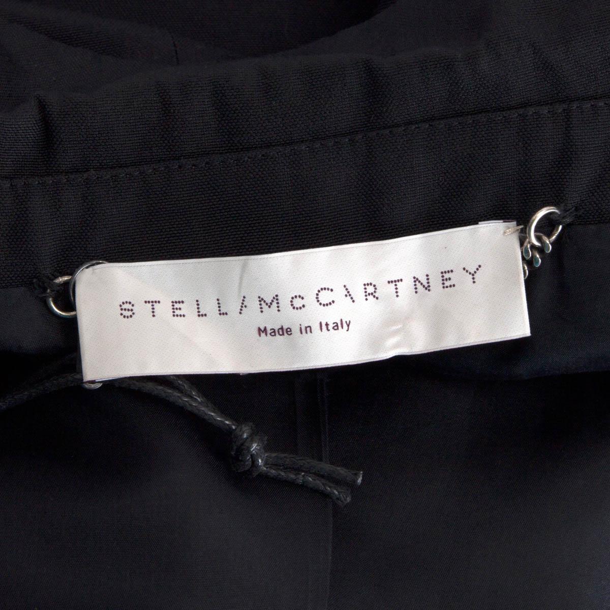 STELLA MCCARTNEY schwarzer RAW SILK TUXEDO Blazer Jacke 38 S im Angebot 1