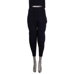 STELLA MCCARTNEY - Pantalon en rayonne noir à taille haute, 40 S