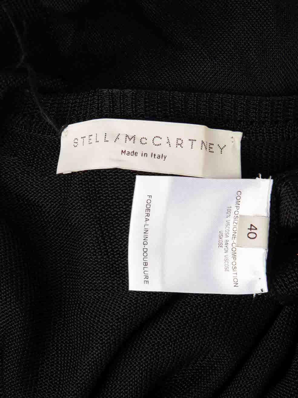 Stella McCartney Black Sequin Knit Jumper Dress Size S For Sale 4