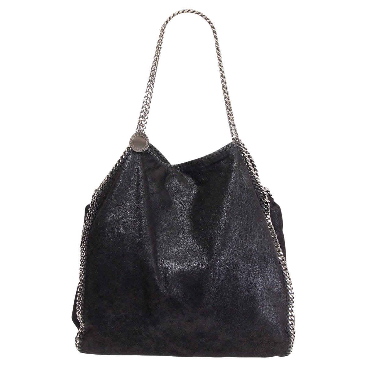 Stella McCartney Women's Falabella Shaggy Deer Fabric Crossbody Bag Grey
