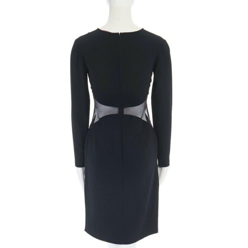 De las mujeres STELLA MCCARTNEY vestido de cóctel negro con cintura transparente e ilusión FR36 S en venta