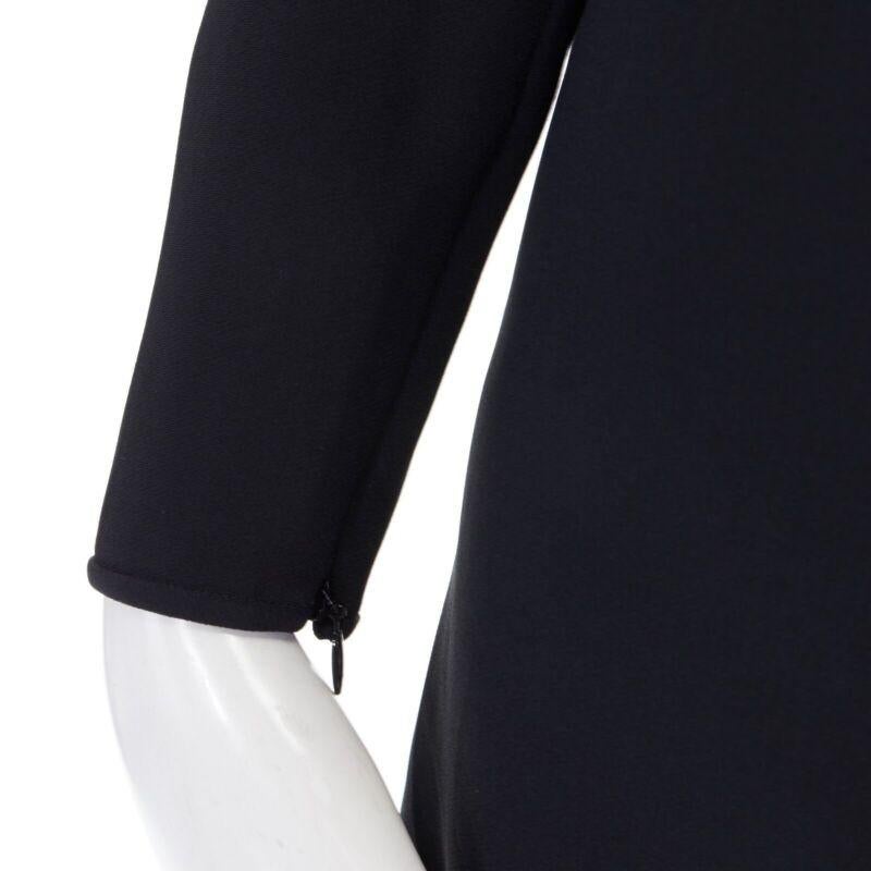 STELLA MCCARTNEY vestido de cóctel negro con cintura transparente e ilusión FR36 S en venta 2