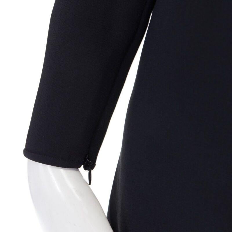 STELLA MCCARTNEY black sheer waist illusion cocktail dress IT36 XS For Sale 2