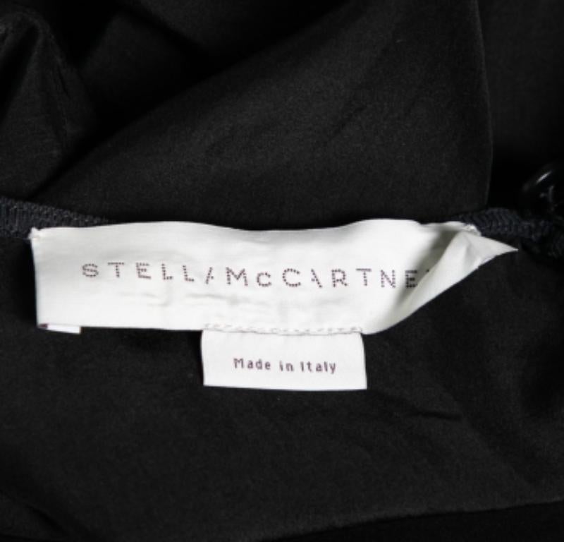 Stella McCartney Schwarzes besticktes Minikleid aus Seide S Damen im Angebot