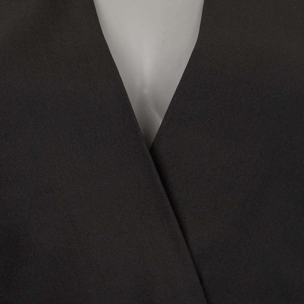 Black STELLA MCCARTNEY black silk OVERLAP V-NECK Blouse Shirt 38 XS For Sale