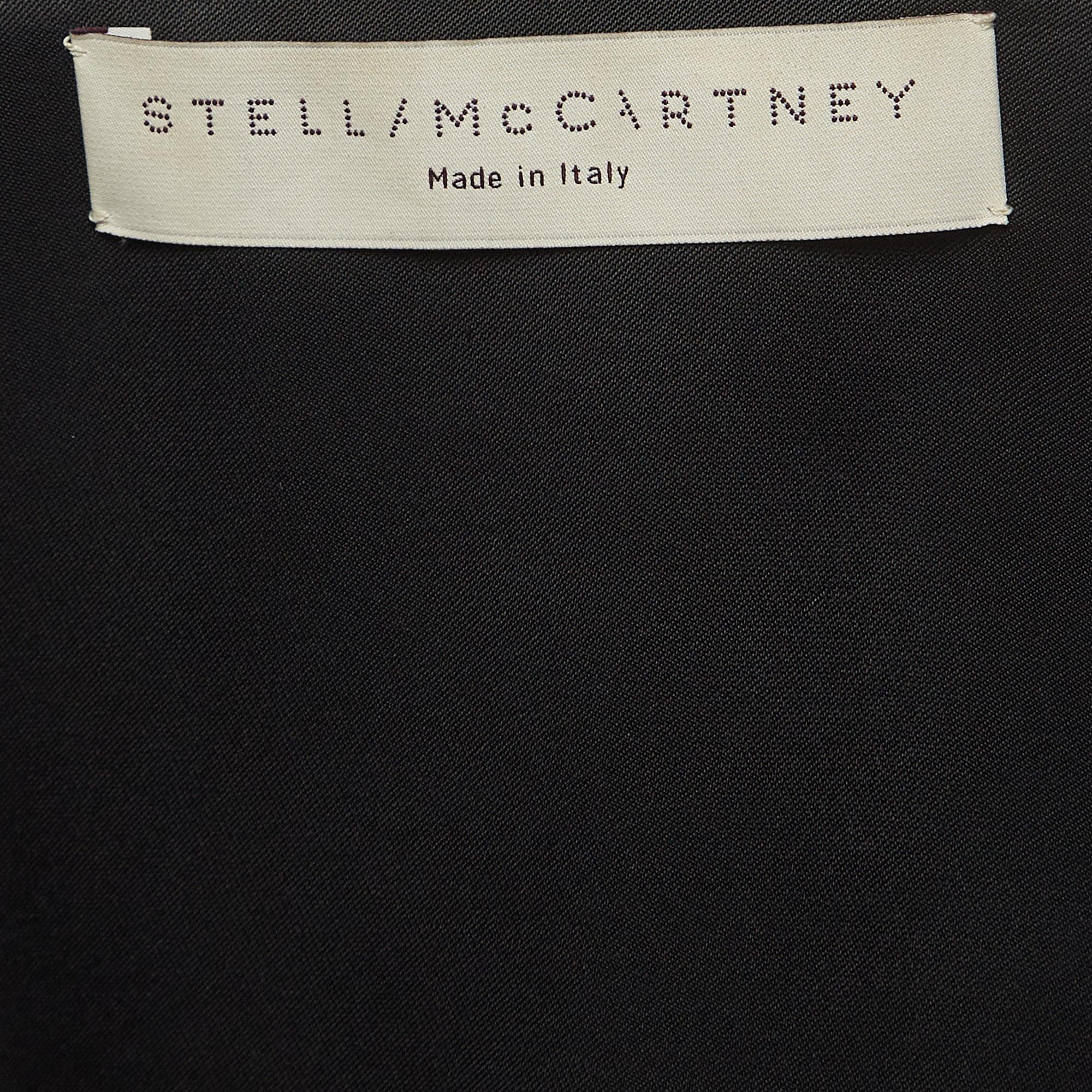 Stella McCartney - Top senza maniche con volant in seta nera M. In condizioni ottime in vendita a Dubai, Al Qouz 2