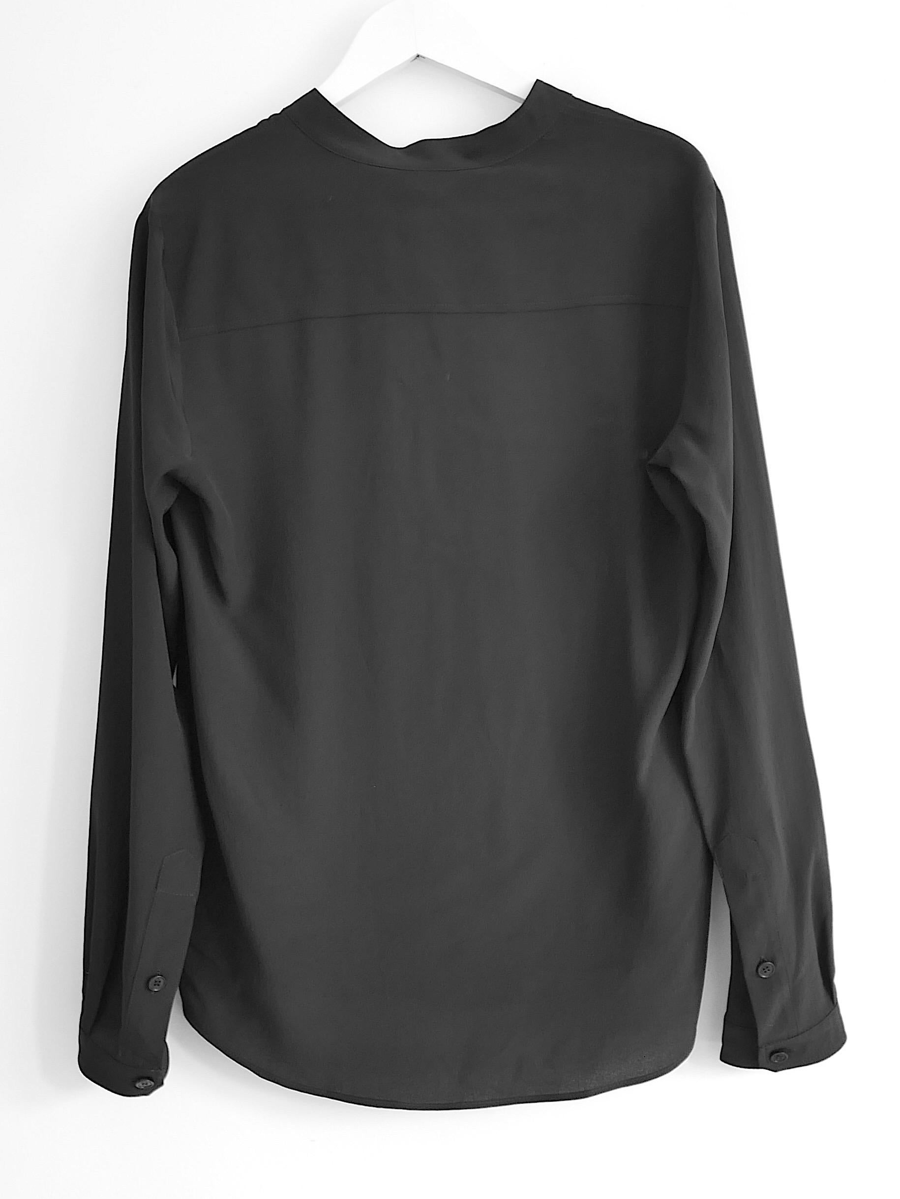 Black Stella McCartney black silk shirt For Sale