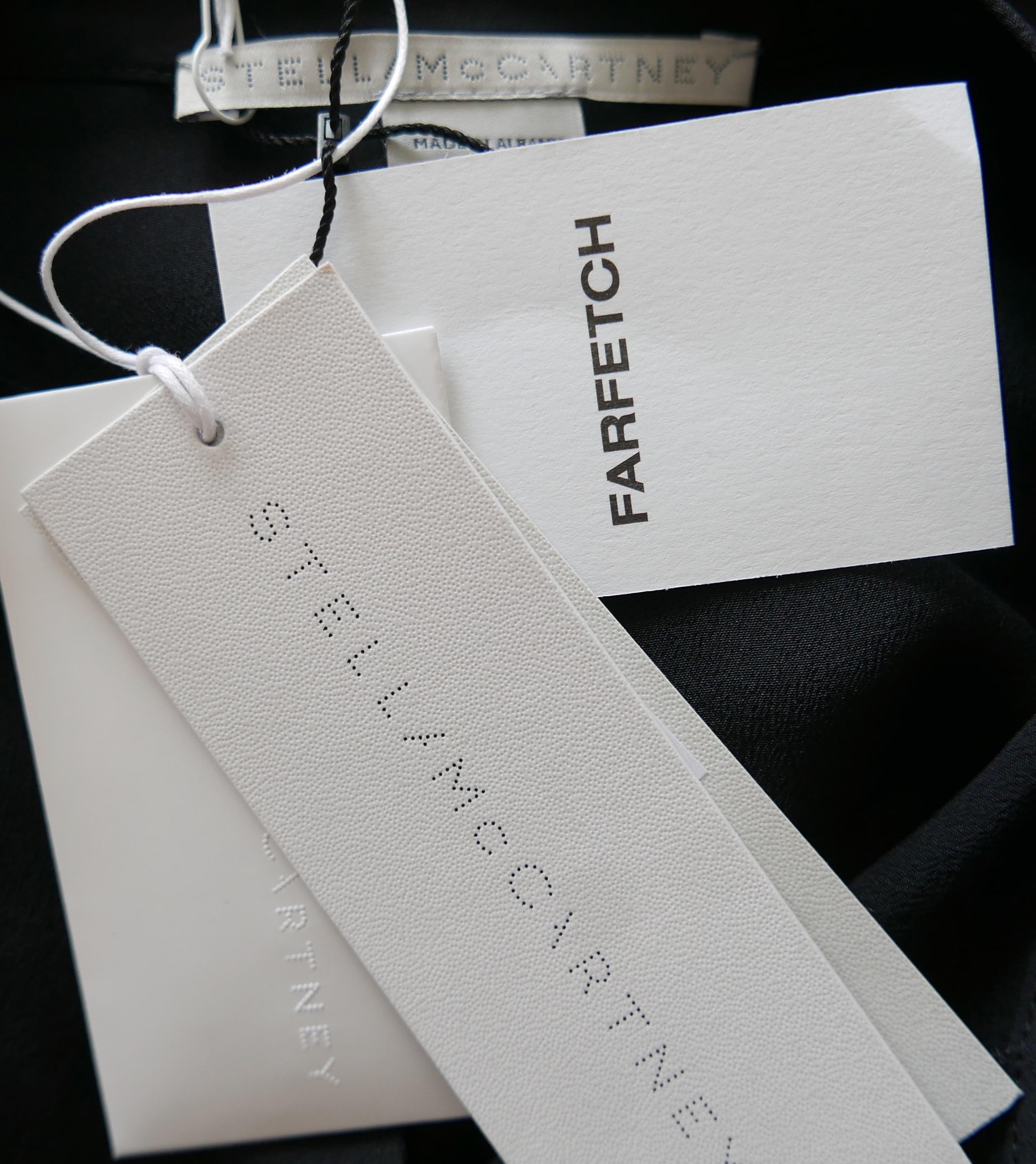 Women's Stella McCartney black silk shirt For Sale