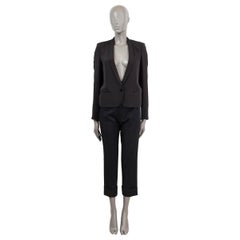 STELLA MCCARTNEY black silk SOFT CROPPED Blazer Jacket 38 XS