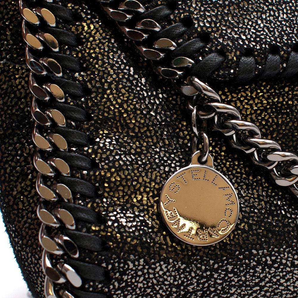 Women's or Men's Stella Mccartney Black & Silver Metallic Falabella Chain Shoulder Bag