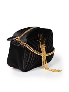 Stella McCartney Black Star Quilted Camera Bag