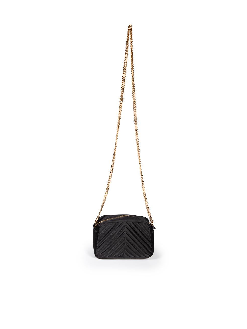 Stella McCartney Black Star Quilted Camera Bag In Good Condition For Sale In London, GB