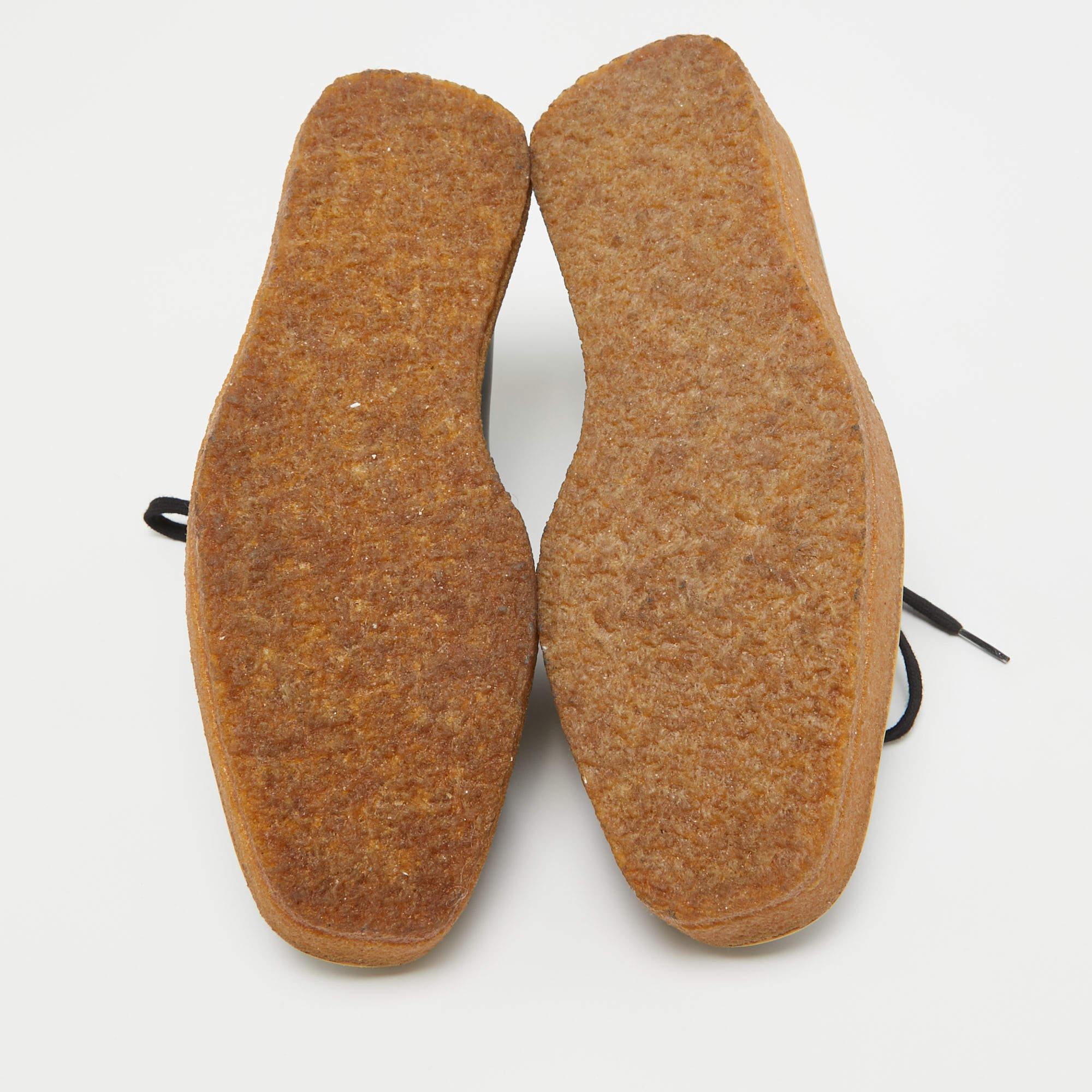 Stella McCartney - Baskets à lacets en daim et simili-cuir - Taille 36 en vente 1