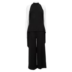 Stella McCartney Black Tassel Sleeveless Jumpsuit Size S