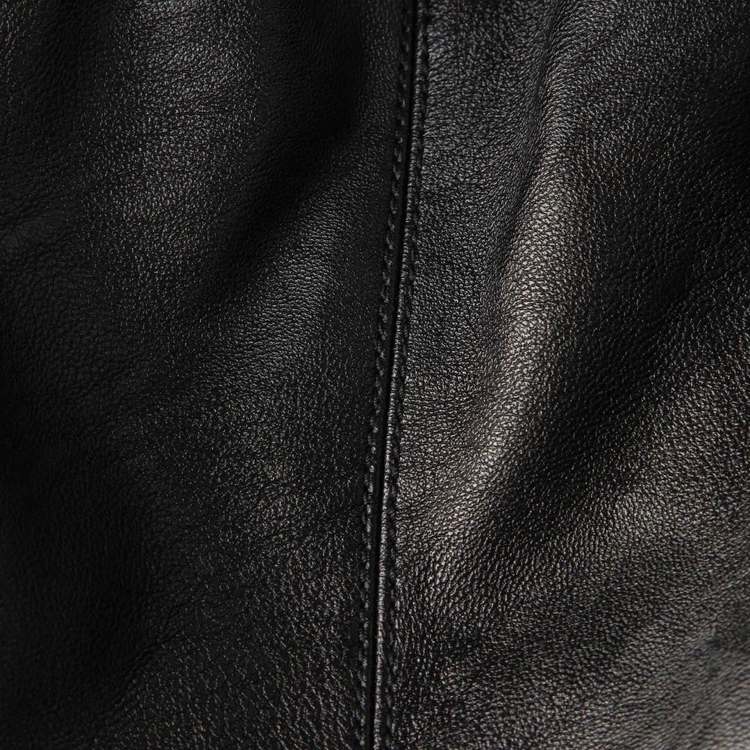 Women's Stella McCartney Black Vegan Leather Crop Trousers Size XXS For Sale