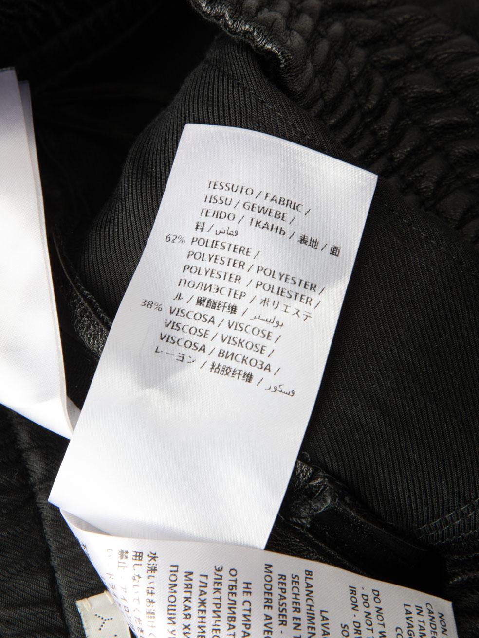 Stella McCartney Pantalones negros de piel vegana talla XXS en venta 1