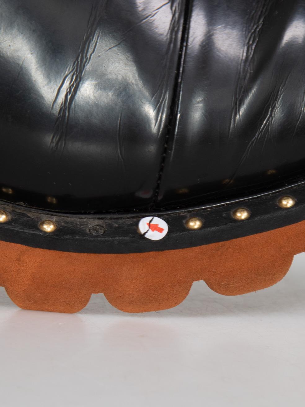 Stella McCartney Mocassins Odette en cuir végétal noir Taille IT 38 en vente 5