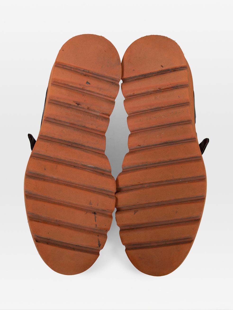 Stella McCartney Mocassins Odette en cuir végétal noir Taille IT 38 Bon état - En vente à London, GB