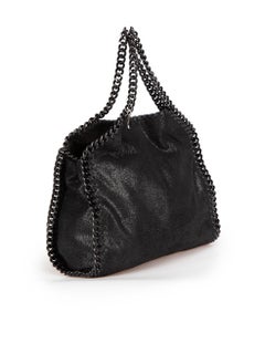 Stella McCartney Black Vegan Suede Mini Falabella