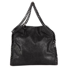 Stella McCartney Mini Falabella in pelle scamosciata vegana nera