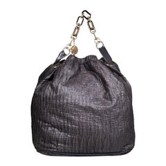 Stella McCartney Schwarze Vegan Wildleder-Tragetasche