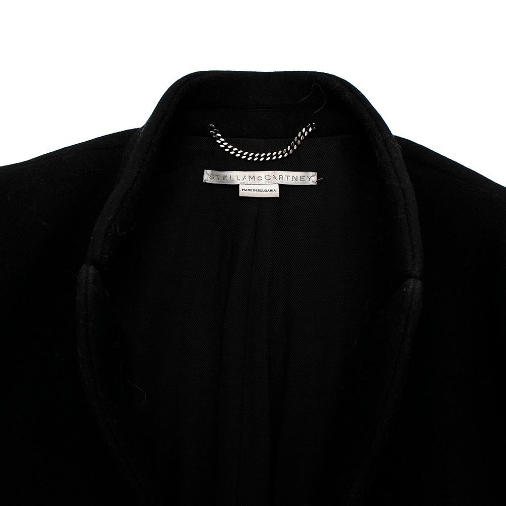 Women's or Men's Stella McCartney Black Wool Blend Coat 44