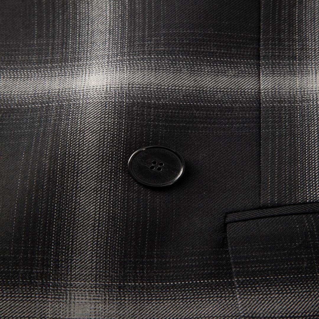 Stella McCartney Black Wool Chequered Blazer Size XS In Good Condition For Sale In London, GB