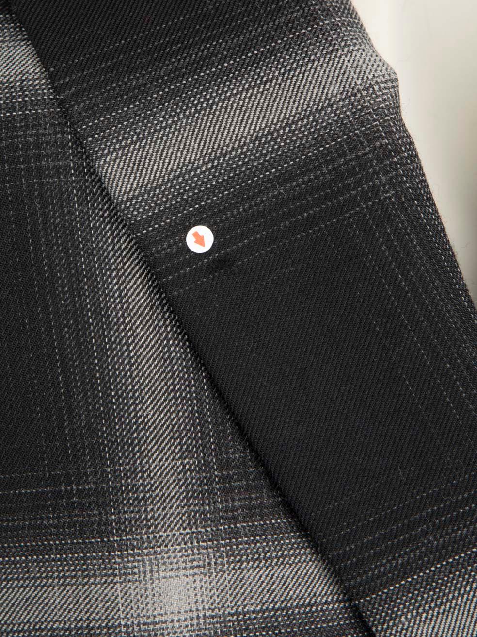 Women's Stella McCartney Black Wool Chequered Blazer Size XS For Sale