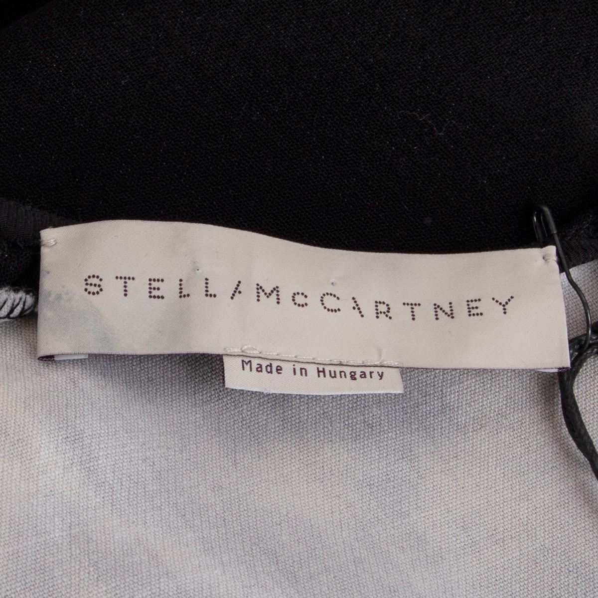 STELLA MCCARTNEY black wool FLARED Blouse Shirt 40 S For Sale 1