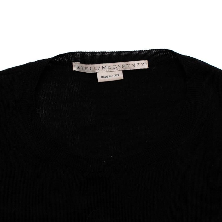 Stella McCartney Black Wool Knit Sweater - Size US 0-2  For Sale 2