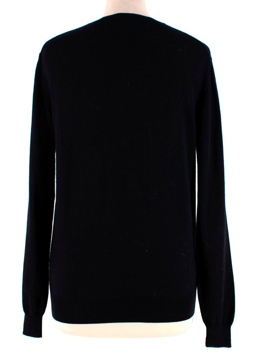 Stella McCartney Black Wool Knit Sweater - Size US 0-2  For Sale 3