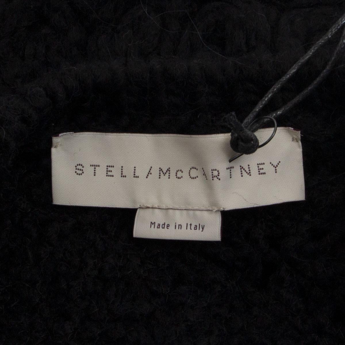 STELLA MCCARTNEY schwarzer Wollpullover mit OVERSIZIERtem HUNKY-NIT, 38 XS im Angebot 1