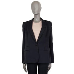 STELLA MCCARTNEY schwarzer Blazer aus Wolle, SINGLE BUTTON, 44 L